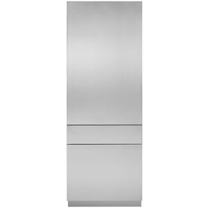 Monogram 30 in. Integrated Refrigerator Solid Door Panel Right Hand - Stainless Steel, , hires