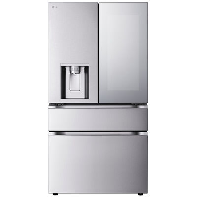 LG 36 in. 28.6 cu. ft. Smart 4-Door French Door Refrigerator with External Ice & Water Dispenser - PrintProof Stainless Steel | LF29S9775S