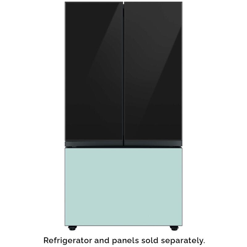 Samsung BESPOKE 3-Door French Door Bottom Panel for Refrigerators - Morning Blue Glass, , hires