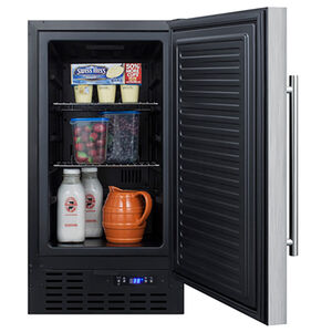 Summit 18 in. 2.7 cu. ft. Undercounter Refrigerator - Stainless Steel, , hires
