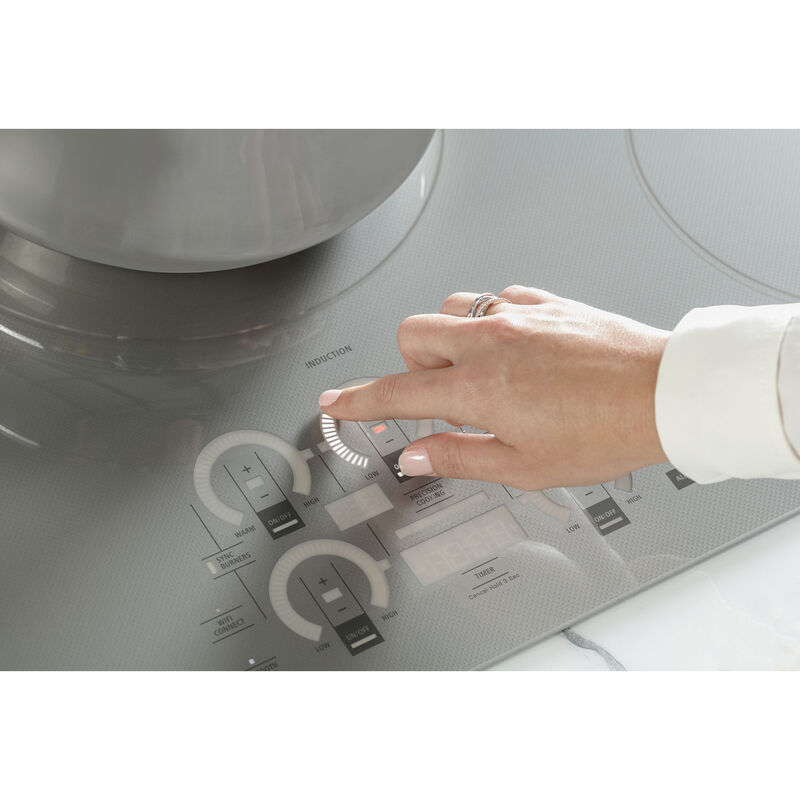 Monogram 30 in. 4-Burner Smart Induction Cooktop with Power Burner - Silver, , hires