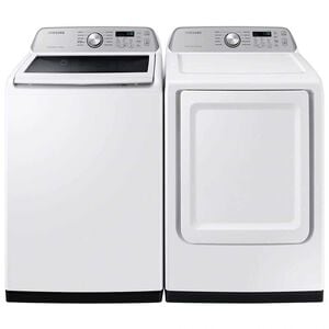 Samsung 27 in. 4.6 cu. ft. Smart Top Load Washer with ActiveWave Agitator & Active WaterJet - White, White, hires