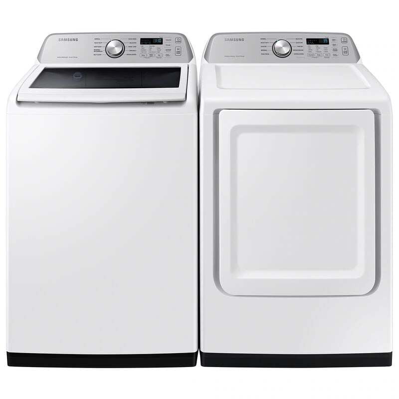 Samsung 27 in. 4.6 cu. ft. Smart Top Load Washer with ActiveWave Agitator & Active WaterJet - White, White, hires