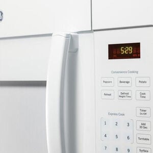 GE 30 in. 1.6 cu. ft. 1000W Over-the-Range Microwave with 300 CFM - White, White, hires