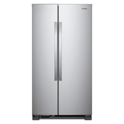 Whirlpool 36 in. 25.1 cu. ft. Side by Side Refrigerator - Monochromatic Stainless Steel | WRS315SNHM