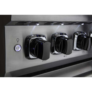 Viking 5 Series 36 in. 5.1 cu. ft. Standard Convection Gas Range with 4 Sealed Burners & Griddle - Stainless Steel, , hires