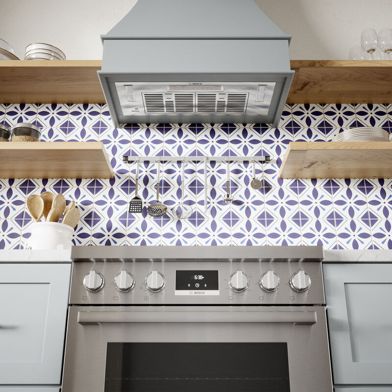 Bosch 300 Series 30 in. Smart Convertible Standard Style Range Hood with 300 CFM, 4 Fan Speeds & 2 LED Lights - Stainless Steel, , hires