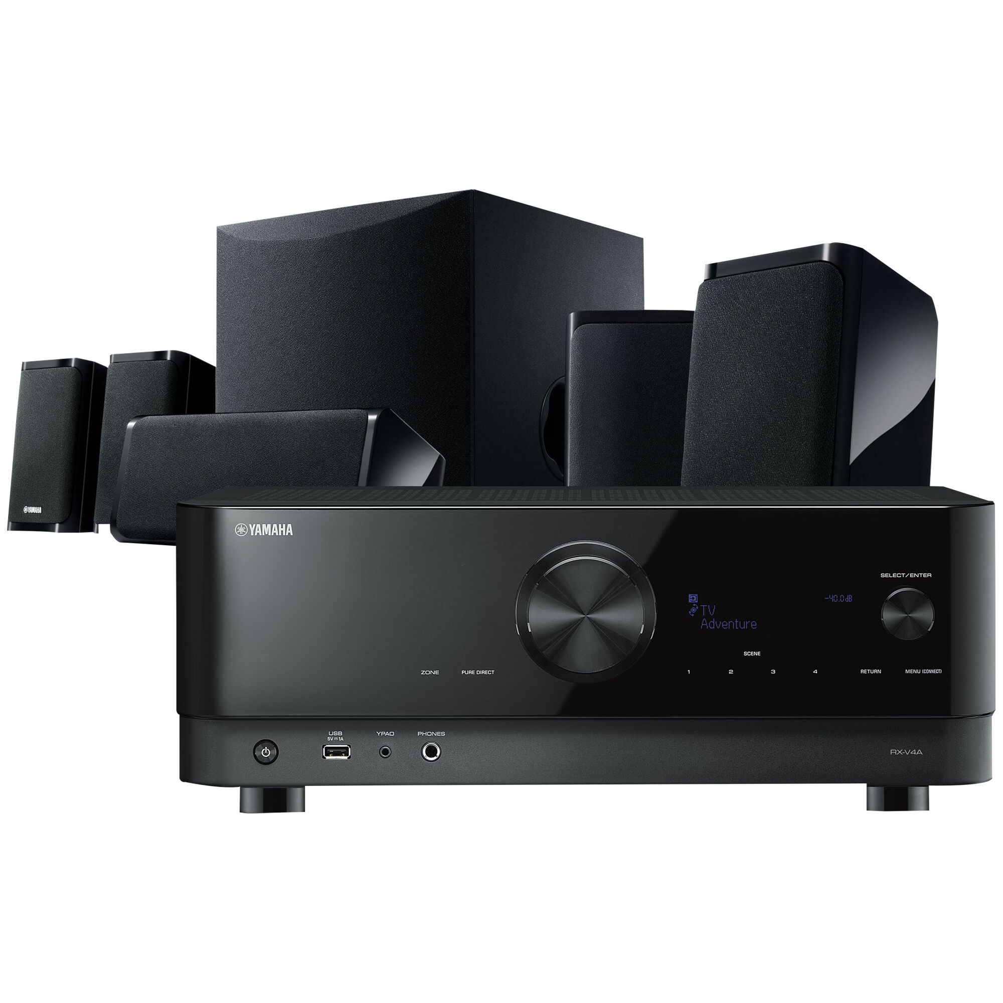 Yamaha 5.1-Channel Home Theater System with 8K HDMI and MusicCast