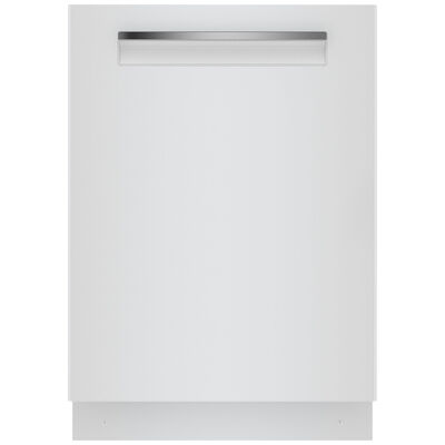 Bosch 500 Series 24 in. Smart Built-In Dishwasher with Top Control, 44 dBA Sound Level, 16 Place Settings, 8 Wash Cycles & Sanitize Cycle - White | SHP65CM2N