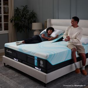 Tempur-Pedic LuxeBreeze 2.0 Medium Hybrid Split Head King Size Mattress, , hires