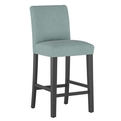 Skyline Furniture 31" Bar Stool in Linen Fabric - Seaglass | 63-8BLKLNNSG