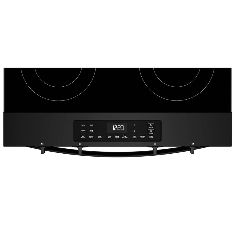 Whirlpool 30 in. 5.3 cu. ft. Smart Air-Fry Electric Range with Radiant Burners - Black, , hires