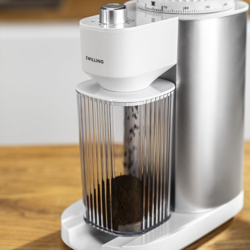 ZWILLING Customizable Coffee Bean Grinder, Black or Silver