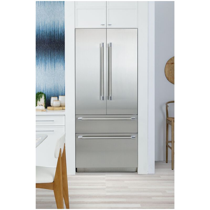 Thermador Freedom Collection 36 in. 18.8 cu. ft. Built-In Smart Counter Depth 4-Door French Door Refrigerator with Internal Water Dispenser - Stainless Steel, , hires