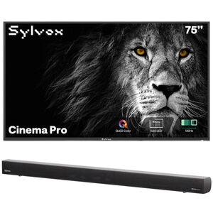 Sylvox - Cinema Pro 75" Class Full Sun 4K UHD QLED Smart Google Outdoor TV, , hires