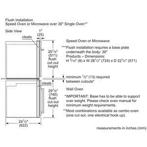Bosch Benchmark Series 30 in. 4.6 cu. ft. Electric Single Wall Oven with True European Convection - Stainless Steel, , hires