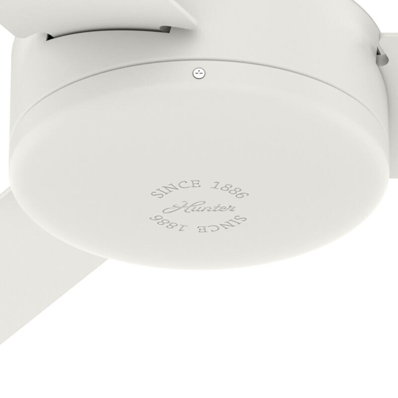 Hunter 52" Presto Ceiling Fan and Wall Control - Matte White, Matte White, hires