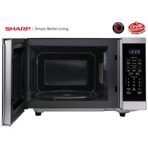 Sharp 20 in. 1.4 cu. ft. Countertop Microwave with 11 Power Levels & Sensor Cooking Controls - Stainless Steel, , hires