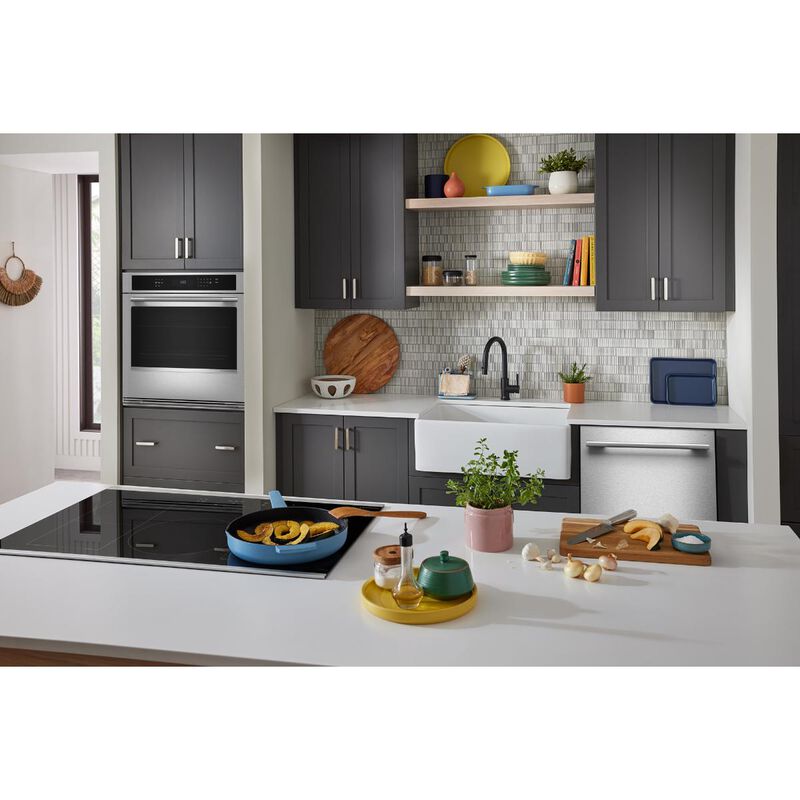 KitchenAid 30 in. 5.0 cu. ft. Electric Single Wall Oven with True European Convection - Stainless Steel with PrintShield Finish, , hires