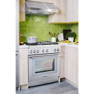 Thermador Masterpiece Series 30 in. Smart Convertible Canopy Pro Style Style Range Hood with 600 CFM, 4 Fan Speeds & 2 LED Lights - Stainless Steel, , hires