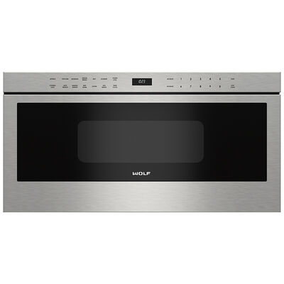 Wolf 30 in. 1.2 cu. ft. Microwave Drawer with 10 Power Levels & Sensor Cooking Controls - Stainless Steel | MD30PES