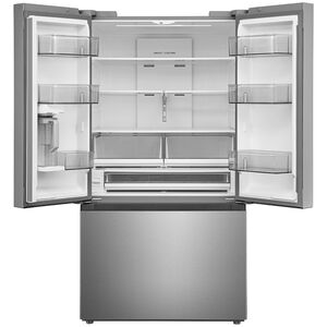 Midea 36 in. 26.5 cu. ft. Smart Counter Depth French Door Refrigerator with Internal Water Autofill Pitcher - Stainless Steel, , hires