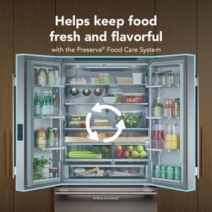 KitchenAid 36 in. 24.8 cu. ft. Smart Counter Depth French Door Refrigerator with Internal Water Dispenser - Juniper, Juniper, hires