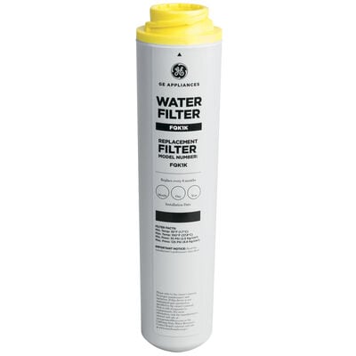 GE Replacement Water Filter for Single Stage or In-Line Systems - White | FQK1K