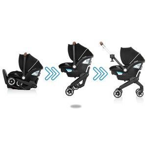 Evenflo Shyft Dualride Infant Car Seat Stroller Combo with Carry Bag & Extended Canopy-Onyx, , hires