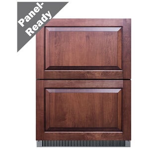 Summit 24 in. 4.8 cu. ft. Outdoor Double Refrigerator Drawers - Custom Panel Ready, , hires