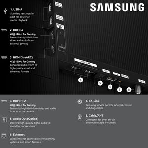 Samsung - 55" Class S84F OLED 4K UHD Smart Tizen TV, , hires