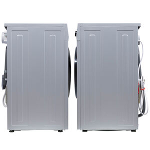 Equator 24 in. 1.6 cu. ft. Electric Front Load Vented/Ventless All-in-One Washer/Dryer Combo with Pet Cycle, Sanitize Cycle & Sensor Dry - Silver, Silver, hires