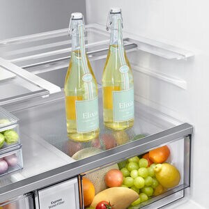 Samsung Bespoke 36 in. 28.6 cu. ft. Smart 4-Door French Door Refrigerator with Internal Water Dispenser - Fingerprint Resistant Stainless, Fingerprint Resistant Stainless, hires