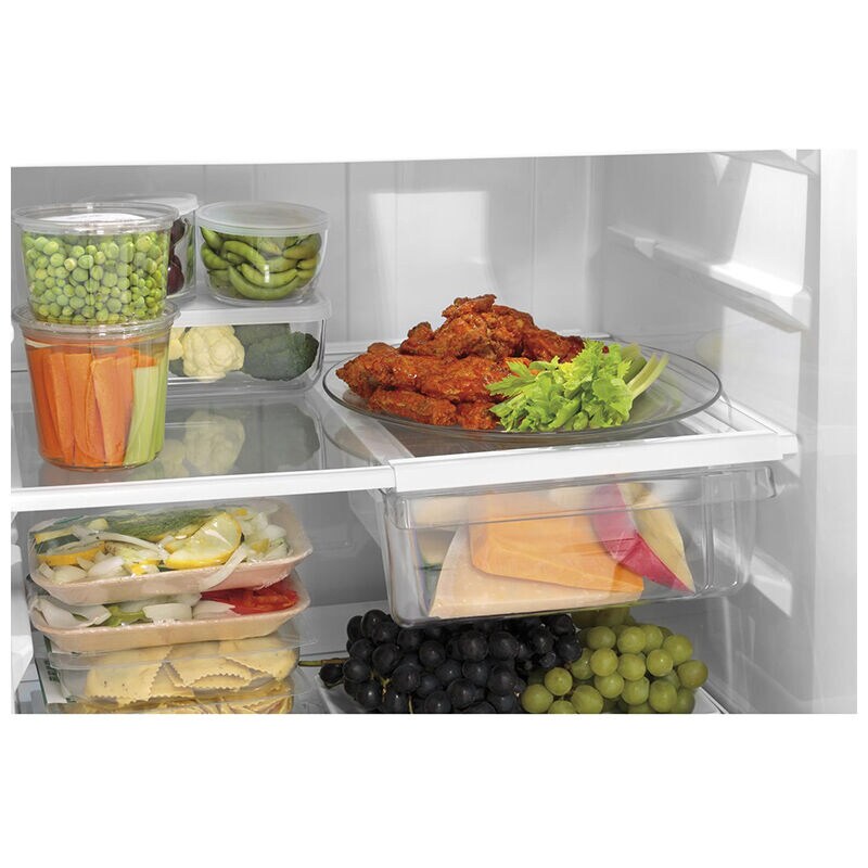 GE 28 in. 17.5 cu. ft. Top Freezer Refrigerator - Stainless Steel, Stainless Steel, hires