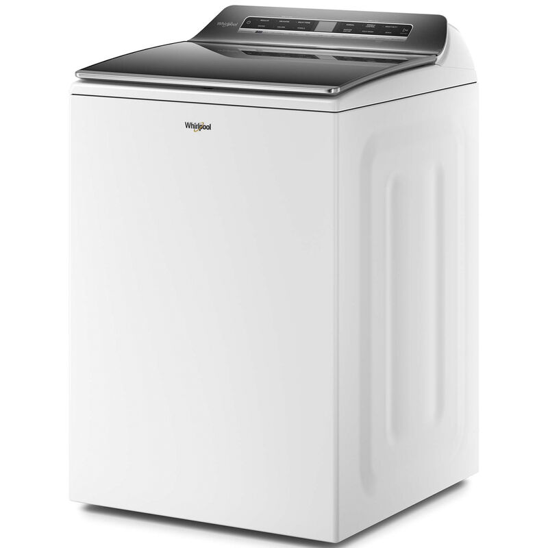 Whirlpool 27 in. 5.3 cu. ft. Smart Top Load Washer with 2-in-1 Removable Agitator & Sanitize with Oxi - White, White, hires