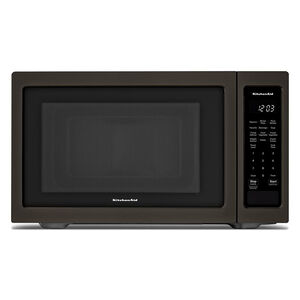 KitchenAid 22 in. 1.6 cu.ft Countertop Microwave with 10 Power Levels & Sensor Cooking Controls - Black Stainless Steel with PrintShield Finish, Black Stainless Steel with PrintShield Finish, hires