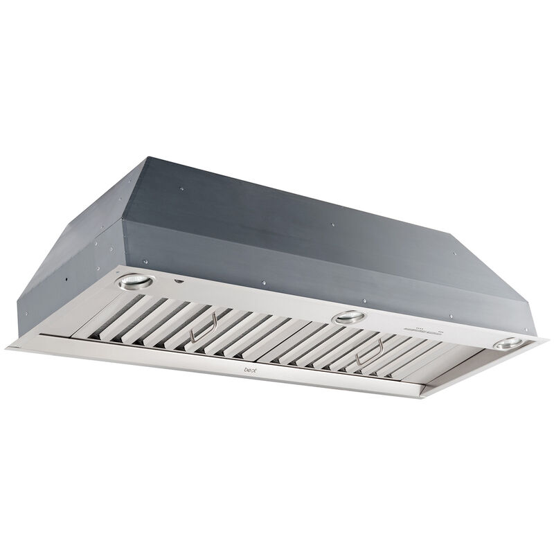 Best 43inch Standard Style Range Hood with 4 Speed Settings, 1500 CFM,  Ducted Venting & 3 Halogen Lights - Stainless Steel
