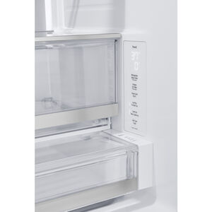 LG 36 in. 25.5 cu. ft. Smart Counter Depth French Door Refrigerator with External Ice & Water Dispenser, 4 types of Ice and Pocket Doors - PrintProof Stainless Steel, PrintProof Stainless Steel, hires