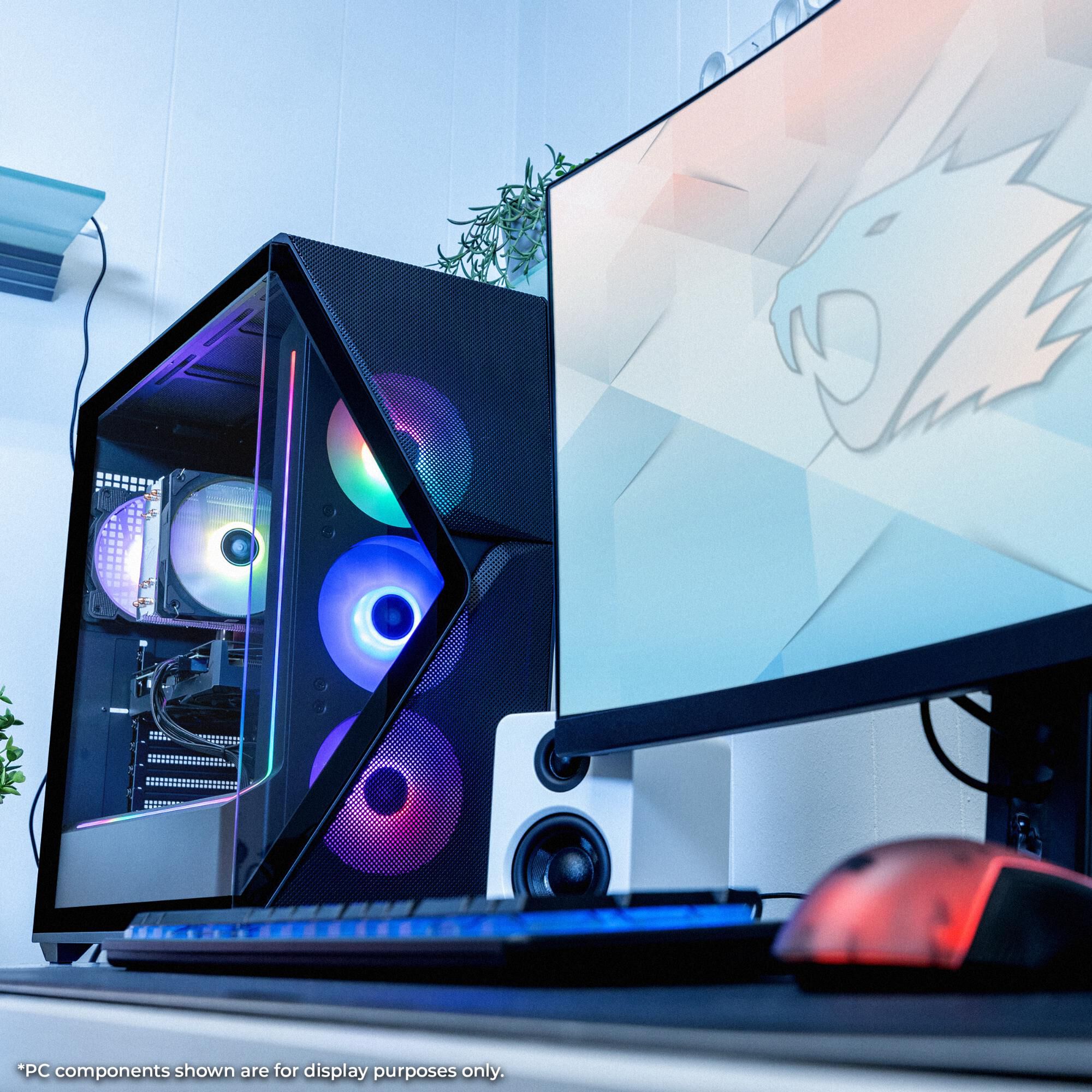 iBUYPOWER Slate Gaming Desktop with AMD Ryzen 7 8700F, 4.1 GHz, 8
