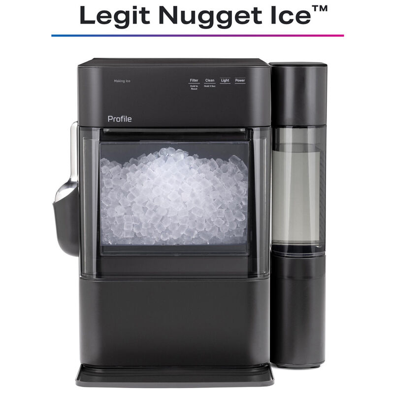 GE Profile 14 in. Smart Ice Maker with 3 lb. Ice Storage & Digital Control - Carbon Black, , hires