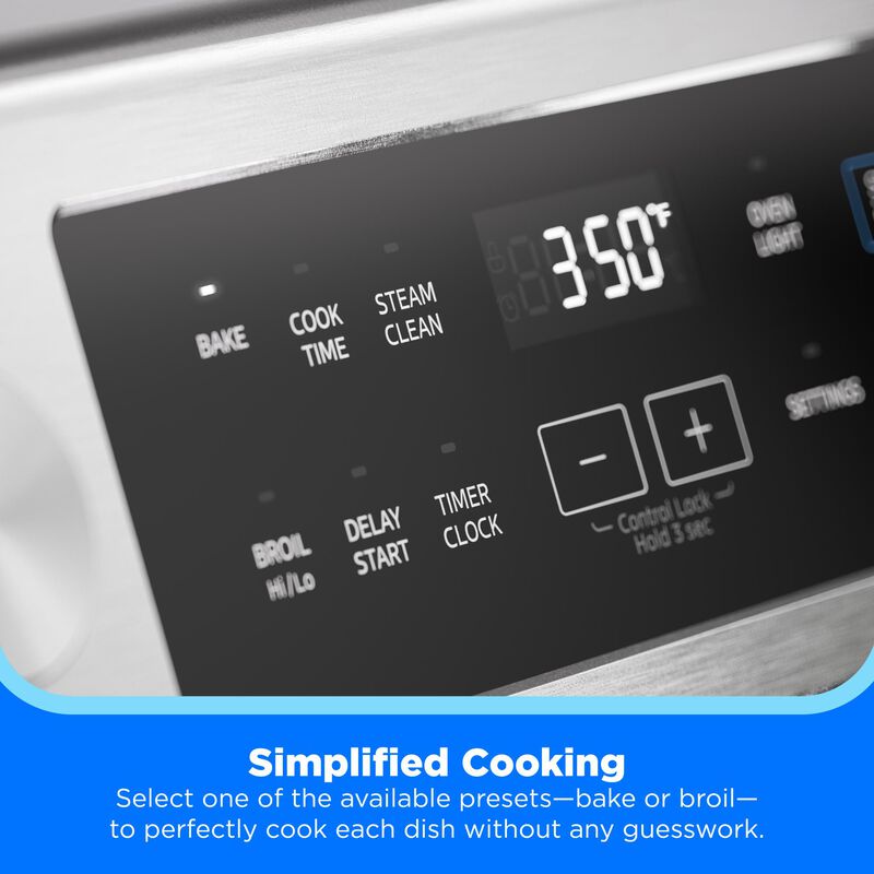 Midea 30 in. 6.1 cu. ft. Gas Range with 4 Sealed Burners - Stainless Steel, Stainless Steel, hires