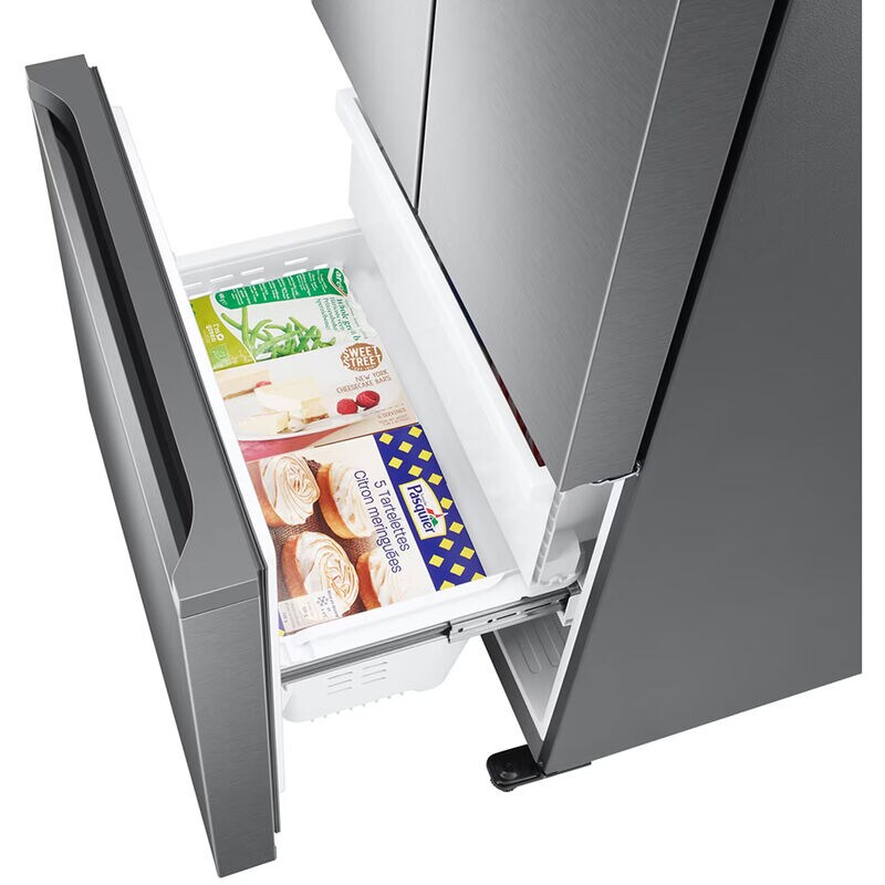 Samsung 33 in. 17.5 cu. ft. Smart Counter Depth French Door Refrigerator with Ice Maker - Stainless Steel Look, Stainless Steel Look, hires