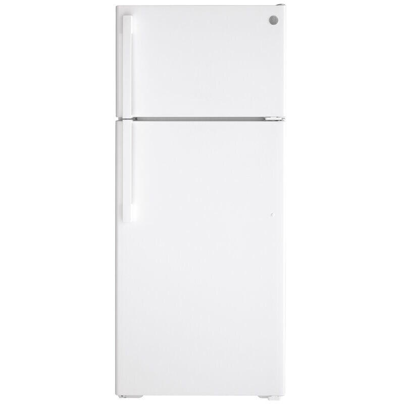 GE 28 in. 17.5 cu. ft. Top Freezer Refrigerator - White, White, hires