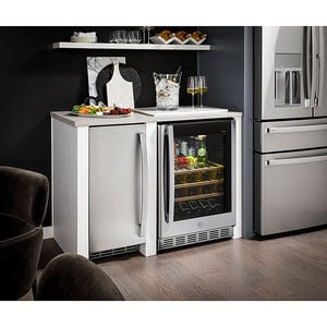 GE 15 in. Built-In Undercounter Smart Ice Maker with 26 lb. Ice Storage & Digital Control - Custom Panel Ready, , hires