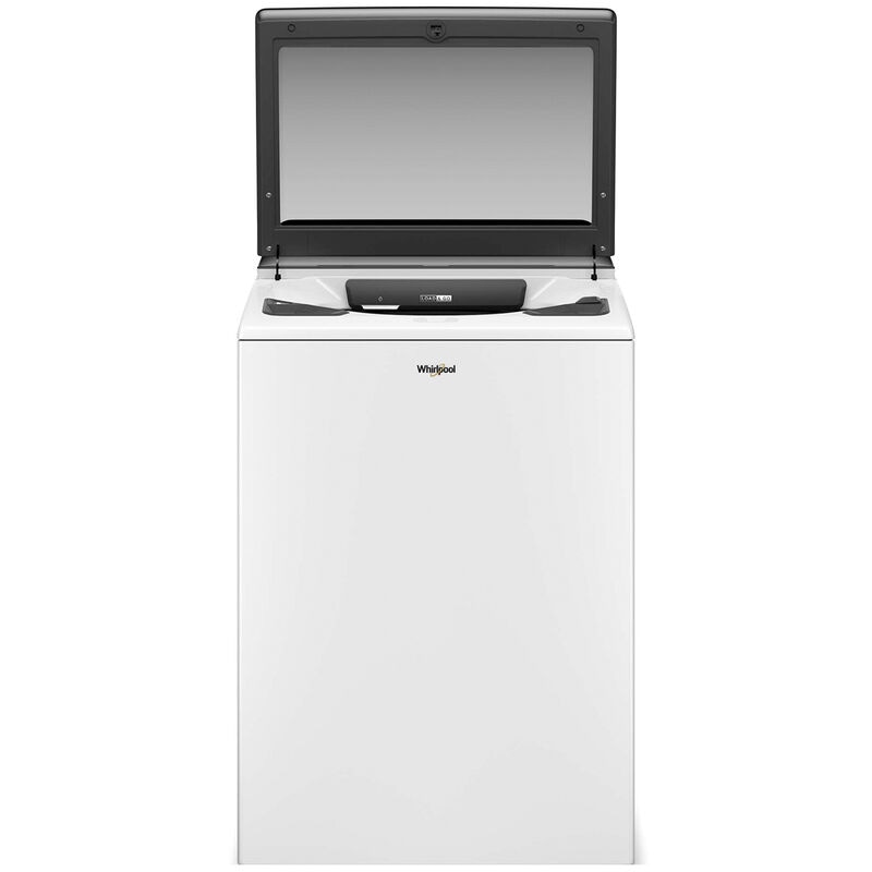 Whirlpool 27 in. 5.3 cu. ft. Smart Top Load Washer with 2-in-1 Removable Agitator & Sanitize with Oxi - White, White, hires
