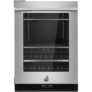 JennAir Rise Series 24 in. 5.0 cu. ft. Built-In Beverage Center with Fixed Shelves & Digital Control - Stainless Steel, , hires