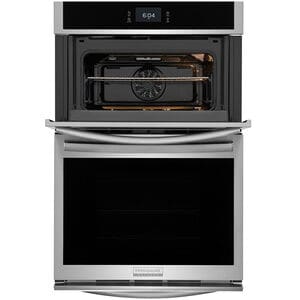 Frigidaire Gallery 27 in. 5.5 cu. ft. Steam Electric Microwave/Wall Oven Combo with True European Convection - Stainless Steel, Stainless Steel, hires