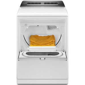 Whirlpool 27 in. 7.4 cu. ft. Smart Gas Dryer with Advanced Moisture Sensing, Sanitize & Steam Cycle - White, White, hires