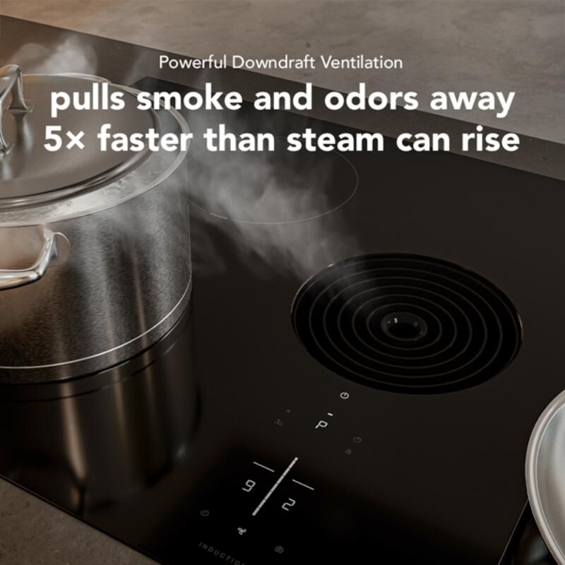 KitchenAid 36 in. 4-Burner Induction Cooktop with Bridge XL Even