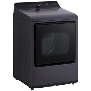 LG 27 in. 7.3 cu. ft. Smart Gas Dryer with EasyLoad Door & AI Sensor Dry - Matte Black, , hires